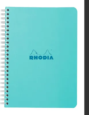 Produktbild von Clairefontaine 10x Rhodia Notizbuch A5 Azurbl Kar 60Bl 118102C