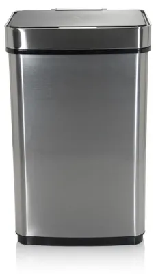 Produktbild von hjh OFFICE Sensor-Mülleimer 60 Liter CLEAN IV Abfalleimer Mülltrenner rechteckig für Küche, Büro mit Bewegungs-Sensor 69.0 x 42.0 x 31.0 cm