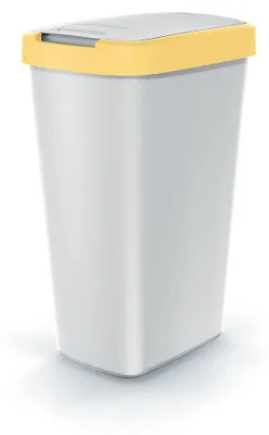 Produktbild von Keden Compacta Q Mülleimer mit Schwing- und Klappdeckel 45L, NSAB45 Aschgrau