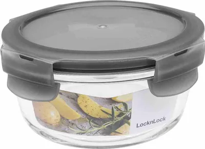 Obrázek produktu pro Lock & Lock Boroseal Freshness Container 0,38L kulatý 130x65mm, průhledný, transparentní
