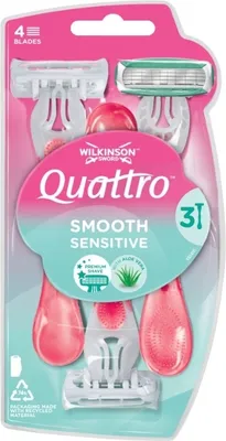 Produktbild von Wilkinson, Quattro Sensitive, Rasiermesser, 3 Stück