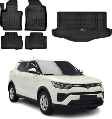Produktbild von OMAC Fußmatten & Kofferraumwanne Set für Ssangyong Tivoli 2015-2025 Gummi 4x