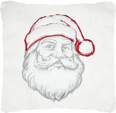 Obrázok produktu pre STOF |Vankúš na pohovku - vianočný vankúš - 45 x 45 cm - bielo-červený - Father Christmas - dekoračný vankúš