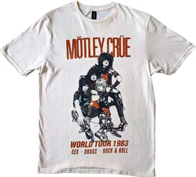 Produktbild von Mötley Crüe World Tour Vintage White XL T-Shirt