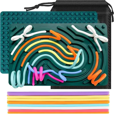 Produktbild von Sensorische Aktivität Brett, Silikon Fidget Spielzeug für Kinder, Sensorik Spielzeug, ADHD Aktivitätsboard für Klassenzimmer, Beruhigendes Tool