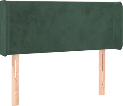 Produktbild von vidaXL Kopfteil mit Ohren Dunkelgrün 83x16x78/88 cm Samt