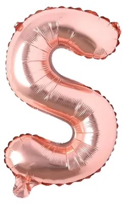 Immagine prodotto di DECORAZIONE: Palloncino a forma di lettera "S", rosa, 40 cm. Ideale per compleanni, feste e decorazioni