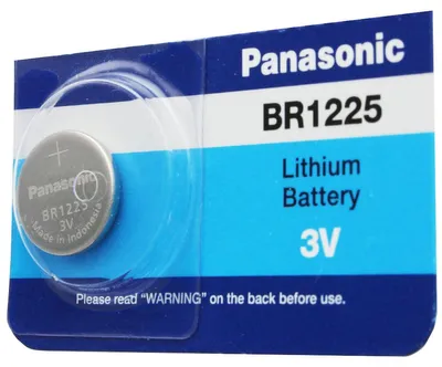 Produktbild von BR1225 Lithium Batterie Panasonic 2,5 x 12 mm