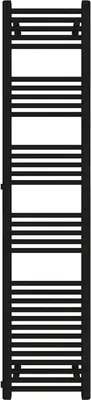A black radiator on a white background.