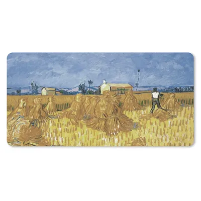 Produktbild von MuchoWow® Mauspad Mousepad Weinlese in der Provence - Vincent van Gogh 60x30 cm - Mousepads - Maus Mat - Pad - Mausunterlage - Nachhaltig