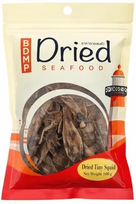 Produktbild von Getrocknete Kleine Tintenfische - 100g - Krebstiere - Asiatische Snacks - Getrocknete Meeresfrüchte
