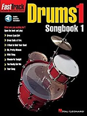 Obrázok produktu pre Fasttrack Drums Songbook 1 - Level 1 Book/Online Audio