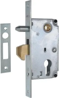 Produktbild von F-40 Hakenriegel Schloss für Schiebetore 72/40 mm Zylinderaufnahme