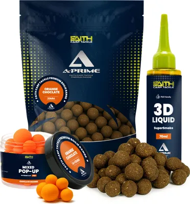 Produktbild von Faith A-Prime Boilie Kombi-Angebot - Orange/Schokolade