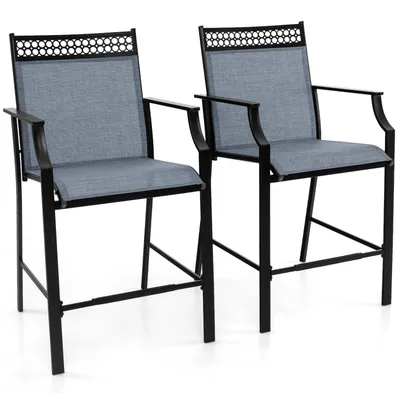 Image de Chaises de jardin - Chaises de terrasse - Chaises de balcon - Chaises d'extérieur - Tabourets de bar - Assise à séchage rapide