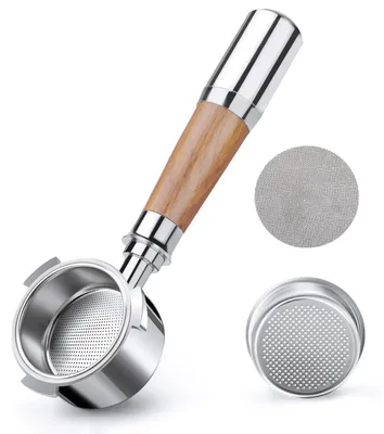 Produktbild von VINATO 51mm Bodenloser Siebträger Edelstahl für DeLonghi EC680/685/885/890