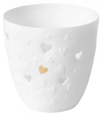 Produktbild von Räder Design Teelichthalter Poesielicht Goldene Herzen (9cm)