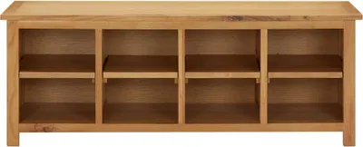 Produktbild von vidaXL Schuhregal 114x37x45 cm Massivholz Eiche