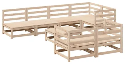 Productafbeelding van vidaXL 8-delige tuinmeubelset, massief grenenhout