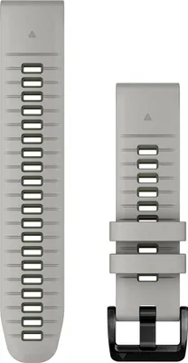 Produktbild von Garmin Silikonarmband, Quickfit, 22mm, black/moosgrün