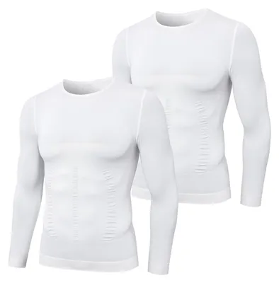 Produktbild von MEETYOO Herren Kompression Tank Top/Langarm Shirt Shapewear Unterhemd Männer Spo