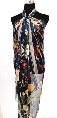 Produktbild von XXL Multifunktions Pareo Schal Wickelrock Strandtuch Wickeltuch Sarong Bademode Trägerkleid P07