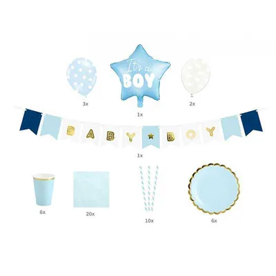 Obrázok produktu pre Sada dekorácií- Its a boy Party Deco
