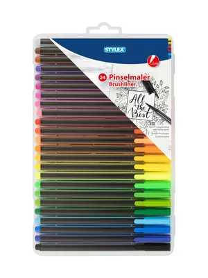 Produktbild von 24 Pinselmaler / Pinselstifte / Pinselmarker / Fineliner