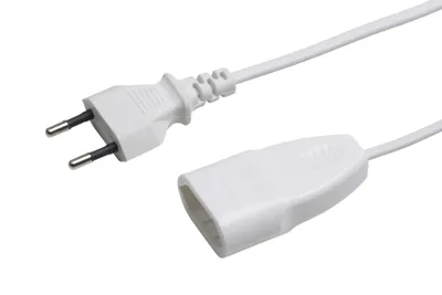 Produktbild von Meister Euro-Verlängerung 3 m Kabel weiß IP20 Innenbereich Euro-Stecker