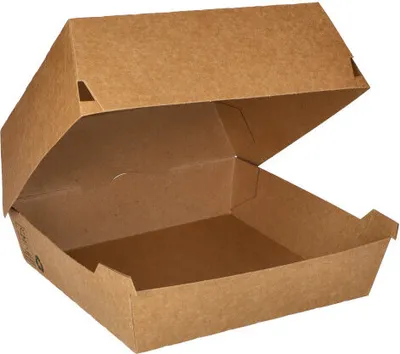 Produktbild von Papstar Burger Boxen, Pappe "pure" extra groß, 17 x 17 cm "100% Fair"  9 x 25 Stück