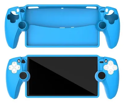 Image de Pour PS5 Housse de protection en silicone antichoc Console Cover Bleu