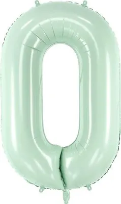 Produktbild von Folienballon Zahl „0“, 72cm, grün