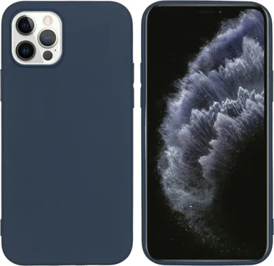 Produktbild von imoshion TPU Color Cover iPhone 12 (Pro) - Dunkelblau