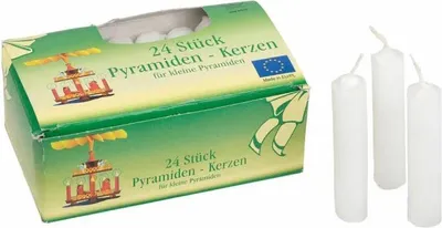 Produktbild von Pyramidenkerzen weiß 14x70mm 480 Stück