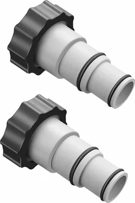 Obrázek produktu pro Hadicový adaptér A pro bazény Intex, průměr 38 mm a 32 mm, náhradní hadicový adaptér k čerpadlu s vnitřním závitem, hadicová spojka pro bazény (2 kusy)