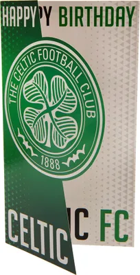 Image de Celtic FC - Carte d'Anniversaire TA11259 (22 cm x 12 cm) (Vert/Blanc)