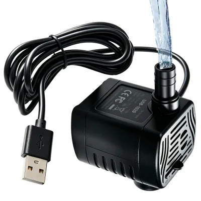 Productafbeelding van Mini-dompelwaterpomp, USB, 5 V, instelbare waterpomp 200 l/u