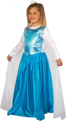 Produktbild von Prinzessin Kostüm Eiskönigin Saphira für Kinder, Größe:128