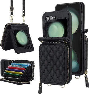 Produktbild von INF Kartenhalter Klappetui für Moto Razr 40 U - Schwarz