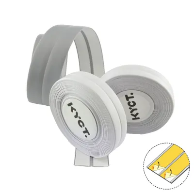 Zdjęcie produktu dla 5m 20mm x 20mm Biała samoprzylepna listwa wykończeniowa z miękkiego PVC kąt załamania