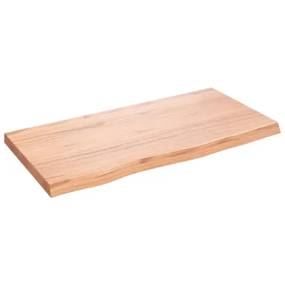 Produktbild von Waschtischplatte Hellbraun 80x40x(2-4) cm Massivholz Behandelt