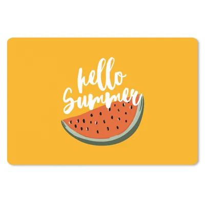 Produktbild von MuchoWow® Mauspad Mousepad Sommer - Wassermelone - Orange 27x18 cm - Mousepads - Maus Mat - Pad - Mausunterlage - Büroartikel - Desk Matten
