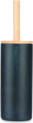 Produktbild von Berilo Malaga Toilettenburste im Halter - Polyresin/Bambus - schwarz