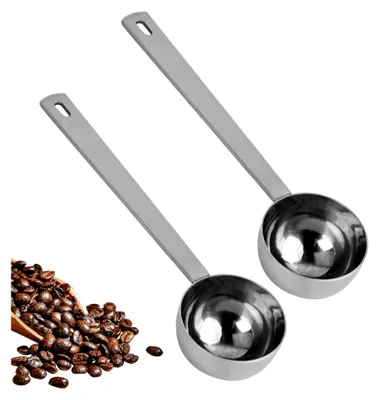Produktbild von 2 Stück Kaffeemesslöffel 30ml, Edelstahl-Dosierlöffel