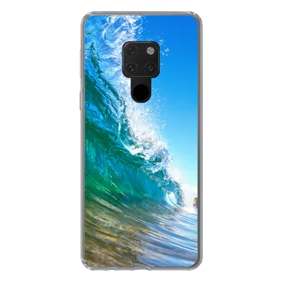 Produktbild von MuchoWow® Handyhülle Schutzhülle Hülle für Huawei P40 Lite Nahaufnahme einer Welle, die sich vor der Küste von Hawaii bricht Silikon Softcase Handy Hülle - Handy