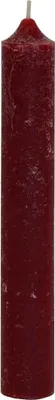 Produktbild von Rustikale Stabkerze durchgefärbt bordeaux Ø 3,7 x 25 cm