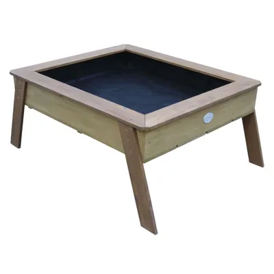 Produktbild von AXI Linda Sandtisch / Hochbeet mit Bodenplane / Gartenvlies | Hochbeet auf Stelzen für Garten / Balkon / Terrasse in Braun | Auch zu nutzen als