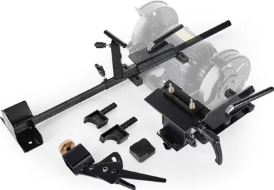 Obrázek produktu pro Víceúčelové brusné zařízení VEVOR pro dvojité brusky 152,4 mm a 203,2 mm, příslušenství s plošinou, pokosovým vodítkem, opěrkou nástroje, seřizovacím blokem, pro dláta a soustružnické nástroje