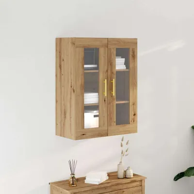 Image de vidaXL Armoire murale Artisan-Chêne 69,5 x 34 x 90 cm Bois composite