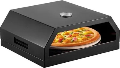 Obrázek produktu pro Profesionální venkovní pec na pizzu, černá
